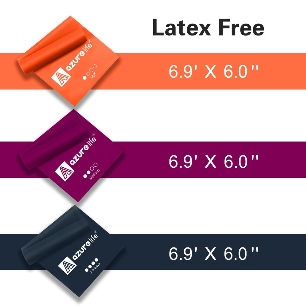 Resistance Bands,Professional Long Non-Latex Elastic Stretch Bands,Exercise Bands for Physical Therapy, Yoga, Pilates, Rehab, at-Home or The Gym Workouts, Strength Training