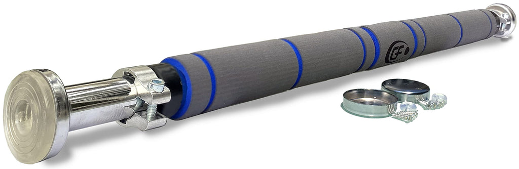 Garren Fitness Maximiza Pull Up Bar for Doorway - 27 to 39 Inches Adjustable Width Pullup Bar/Chin up Bar with 3 Sets of Screw-in Heavy-Duty Door-Mounts