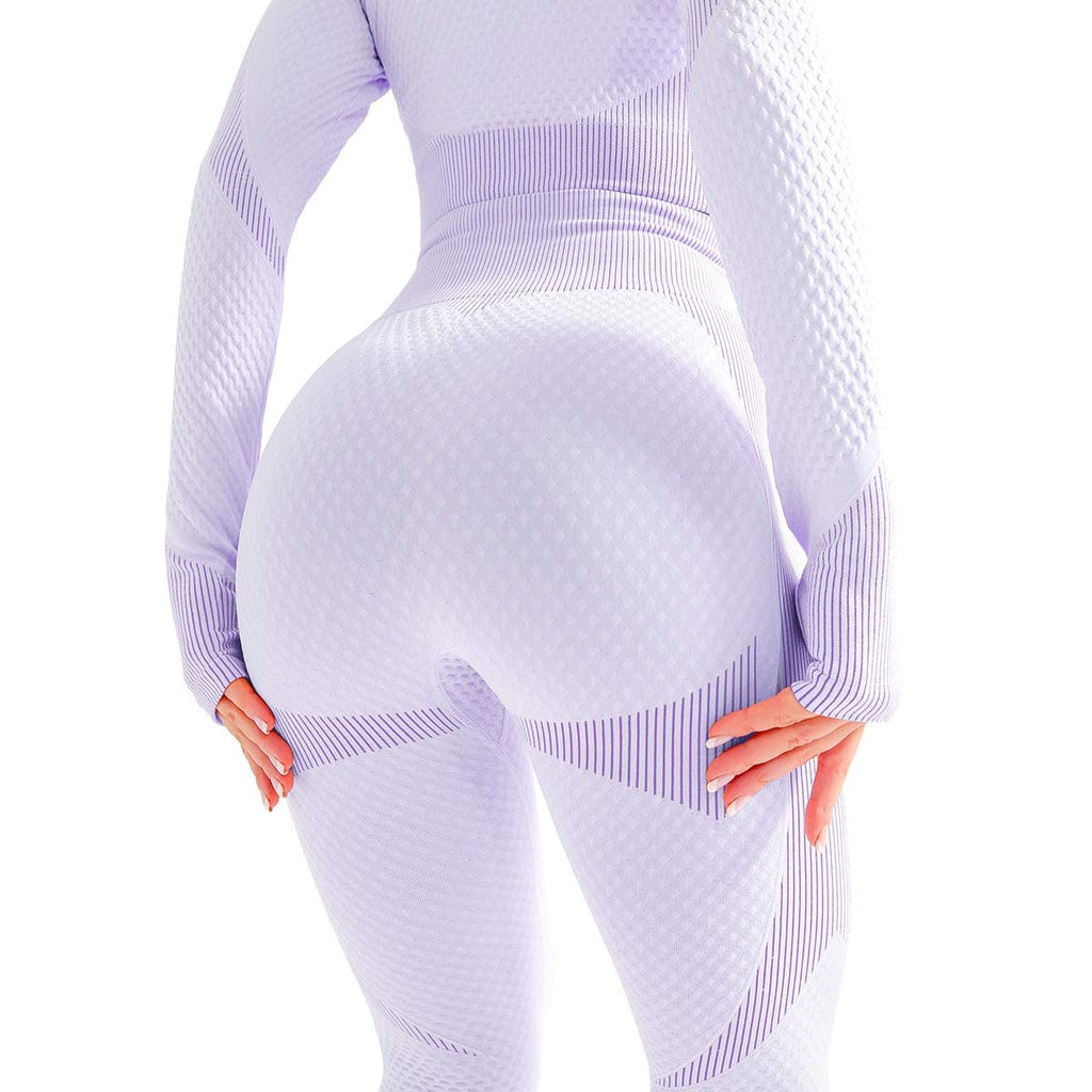 3pcs Seamless Outfit Workout Sets Gym for Women, Fitness Sports School Running Clothes Yoga Sportswear