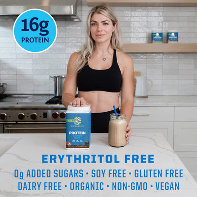 Organic Plant Based Protein Powder | Vegan Organic Protein Powder Vanilla Flavored with BCAA Amino Acids & Hemp Seed Pea Blend | Non-GMO Soy Dairy Filler & Gluten Free (Vanilla, 32 Servings)