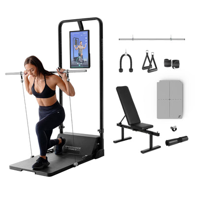 Speediance Gym Monster Smart Home Gym, Multifunctional Strength Training Machine, Smith Machine Power Cage Workout Station, Squat Rack Cable Machine, Full Body Fitness Equipment for Home Workout
