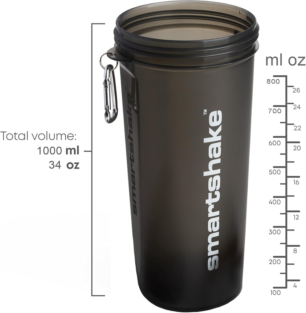 Smartshake Protein Shaker Bottle for Protein Mixes - 33 oz | Shaker Cups for Protein Shakes | Blender Bottle Shaker | Protein Shaker Bottle| BPA Free Shaker | Wonder Women