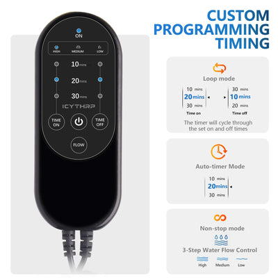 Cold Therapy Machine with Programmable Timer, Portable Ice Machine for Knee After Surgery, Knee Replacement Recovery System for Pain Relief with Compression Pad