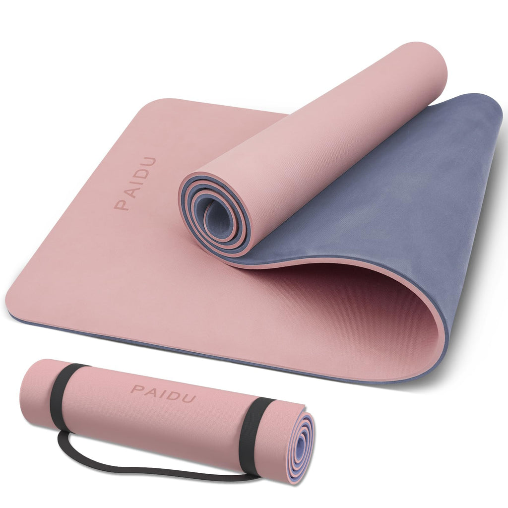 Yoga Mat Non Slip Anti-tear,extra thick-2/5 inch（10MM）High Resiliency Professional POE Yoga Mats for Women Men Kids,72"x24"inch,Workout, Yoga, Pilates and Floor Exercise, with Carrier Strap