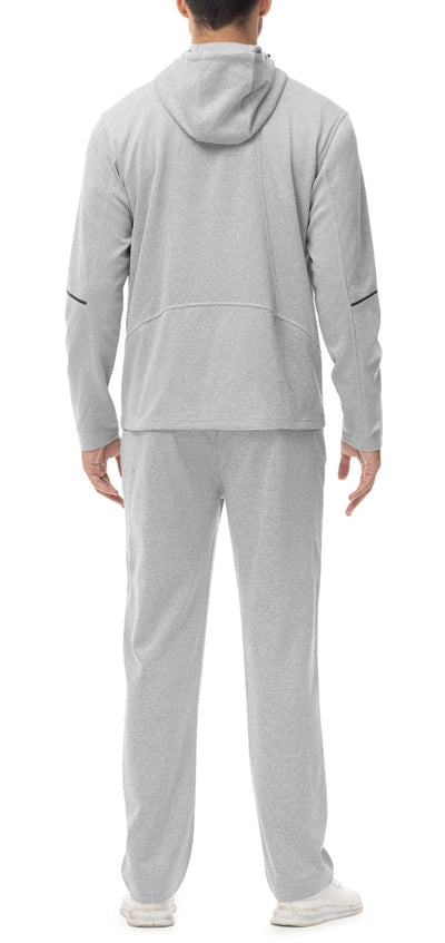 Rdruko Men's Track Sweat Suits 2 Piece Set Sweatsuits Tracksuits Jogging Workout Gym Athletic Suits with Hood