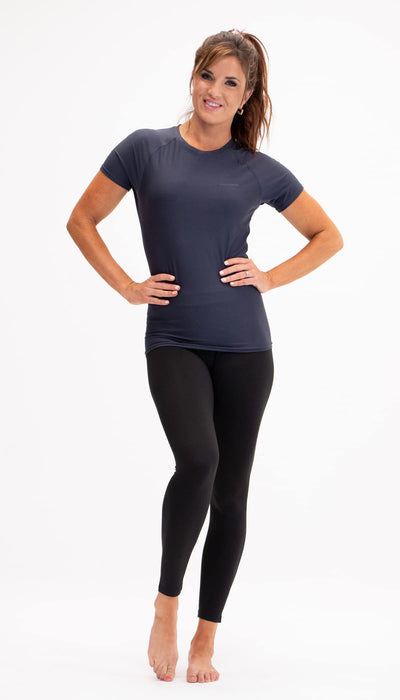 DEVOPS 3 Pack Women's Compression Shirt Dry Fit Short Sleeve Running Athletic T-Shirt Workout Tops