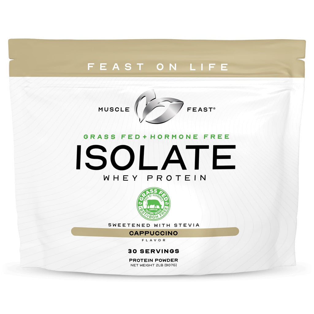 Muscle Feast Grass-Fed Whey Protein Isolate, All Natural Hormone Free Pasture Raised, Whey Isolate Protein Powder for Men and Women, Clean, Non-GMO & Gluten-Free, Isolate Protein - Unflavored, 5lb