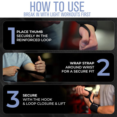 Rip Toned 18” Wrist Wraps - USPA Endorsed Wrist Straps for Weightlifting - Quality Wrist Support - Adjustable, Durable, Machine Washable - Gym Wraps for Powerlifting - for Men & Women