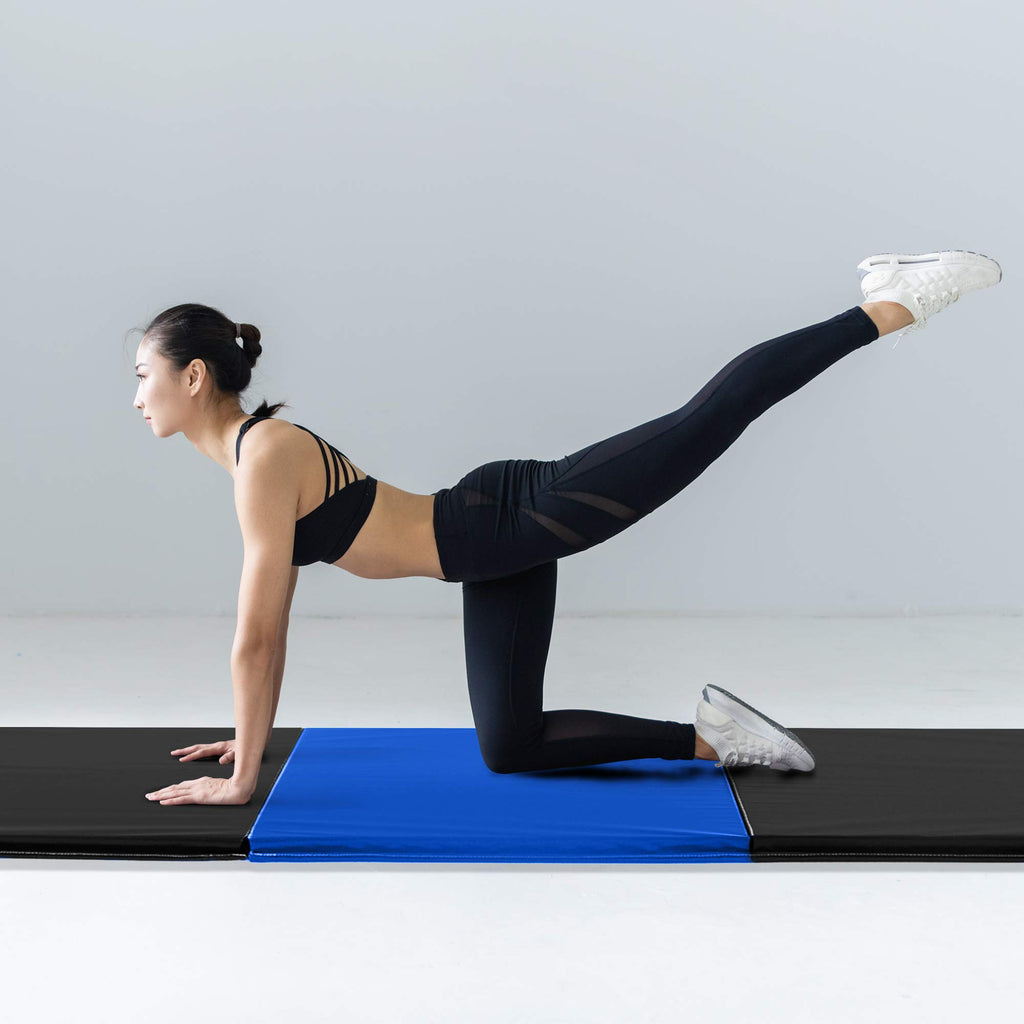 We Sell Mats - 4 ft x 6 ft x 2 - Personal Fitness & Exercise Mat for Home Workout - Lightweight and Folds for Carrying – All Purpose Gym Mat – Thick Mat for Yoga, Pilates, Stretches, Floor Exercises