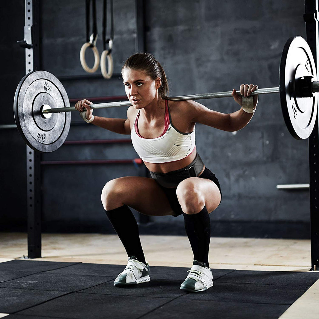 RitFit Weight Lifting Belt - Great for Squats, Lunges, Deadlift, Thrusters - Men and Women - 6 Inch Black/Camouflage