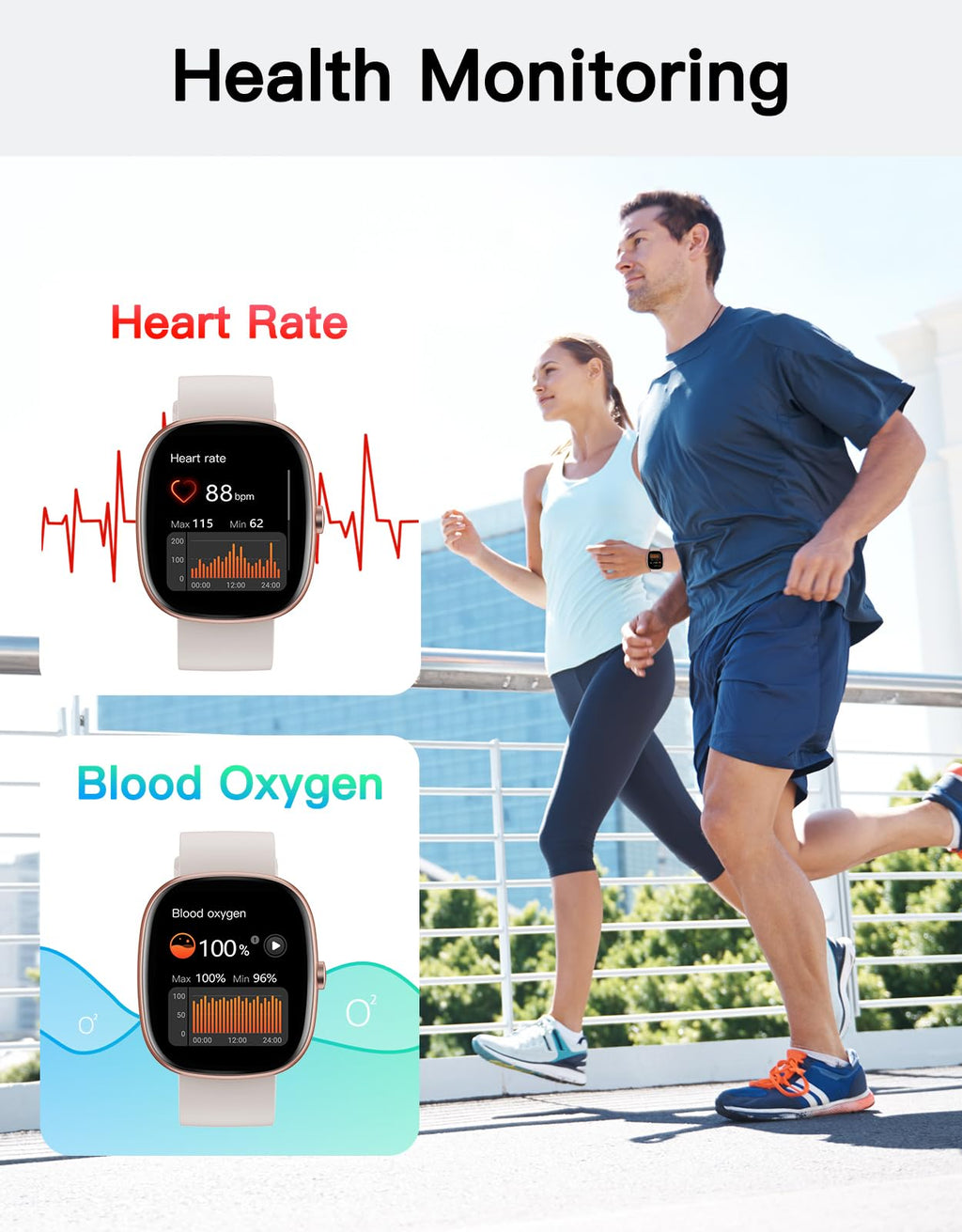 Fitness Tracker 2025 Ver. (Answer/Make Calls), 1.85" Smart Watch Fitness Watches for Women Men with 24/7 Heart Rate Blood Oxygen Monitor Sleep Tracker 100+ Sport Modes IP68 Waterproof (Pink)