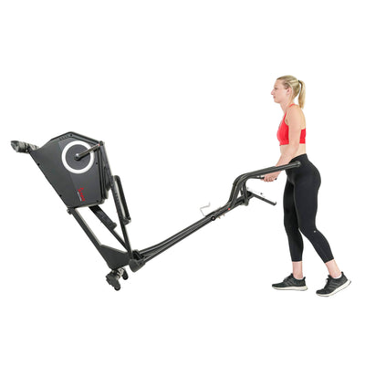 Sunny Health & Fitness Smart 2-in-1 Upright Elliptical Full-Body Exerciser, Home Cross-Training Arm/Leg Cardio Workout Machine, Optional Free SunnyFit App Bluetooth Link or Electro-Magnetic Resistance