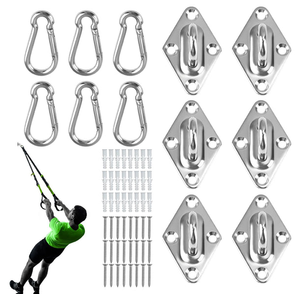 Wall Mount for Resistance Bands, Workout Anchors Wall Resistance with Hook for Fitness Bands, Space Saving Workout Equipment for Home Gym Weight Straps Suspension Training Exercise