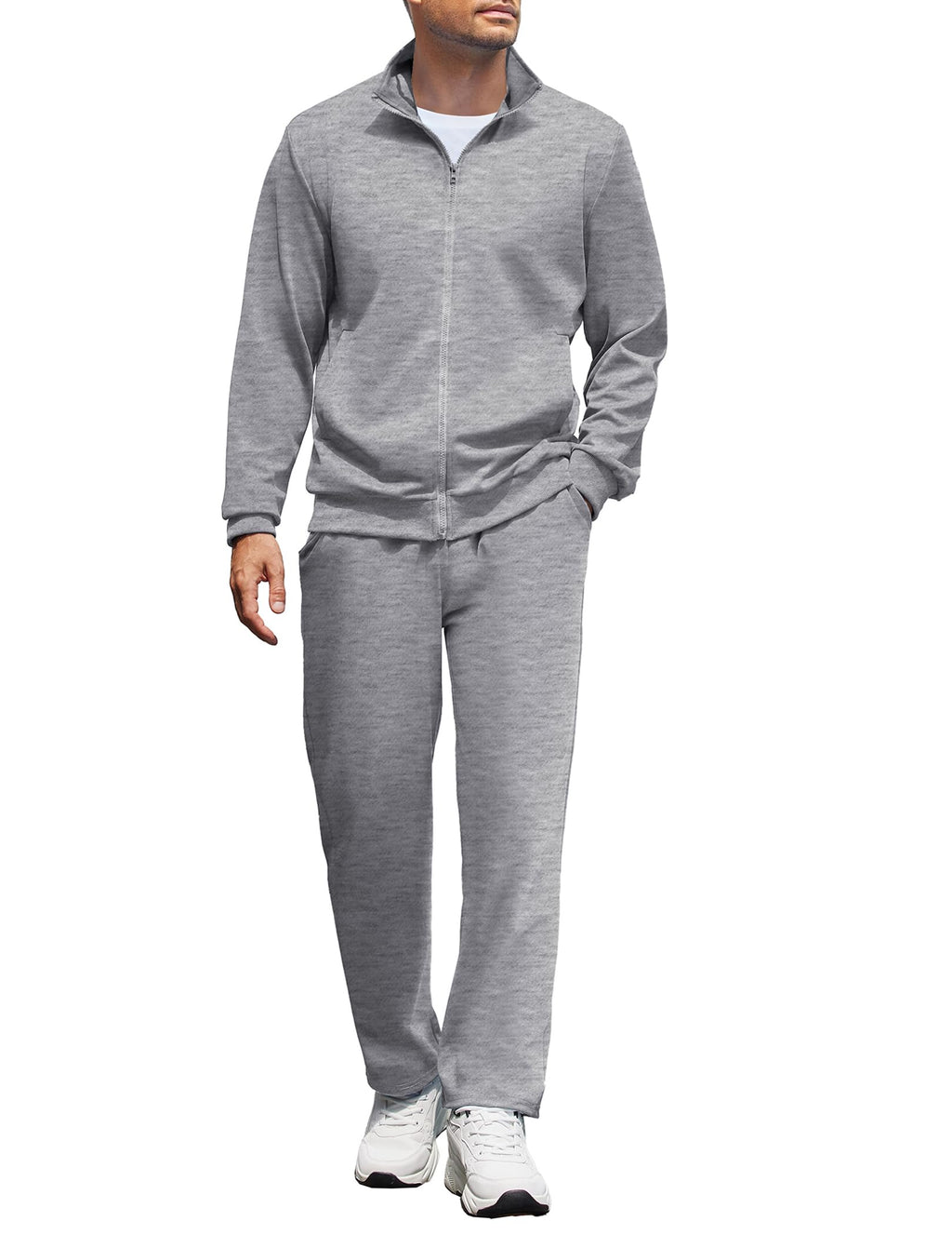 COOFANDY Men's Tracksuits Casual Sweatsuit 2 Piece Full Zip Athletic Jogging Suit Sets Sport Sweat Suit