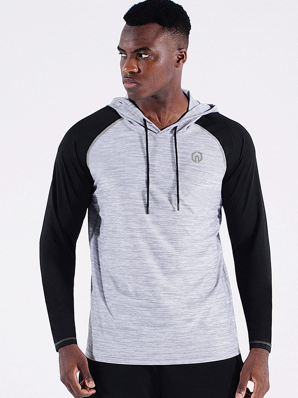 NELEUS Men's Dry Fit Athletic Shirt Workout Running Long Sleeve Shirts with Hoods