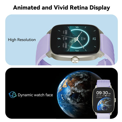 EURANS Smart Watch No App/Phone Required, 1.85" Ultra HD Display | Waterproof Fitness Tracker | 24/7 Heart Rate/Sleep Monitor | Step Counter for Walking, Pedometer & Activity Tracker for Women Men