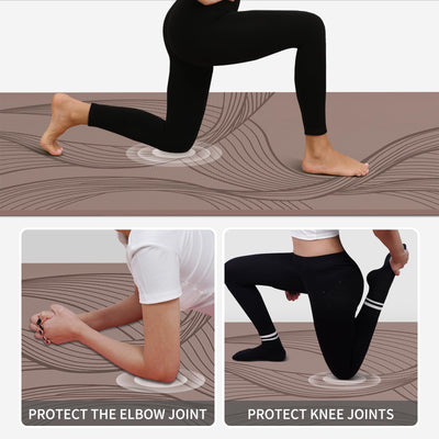 Large Yoga Mat-72’x36’x0.4’ Extra Width ＆ Thick,Comfortable,Non-Slip Exercise Mat-Works Great on All Floor for Stretching,Yoga Studio,Gym or Home Workouts