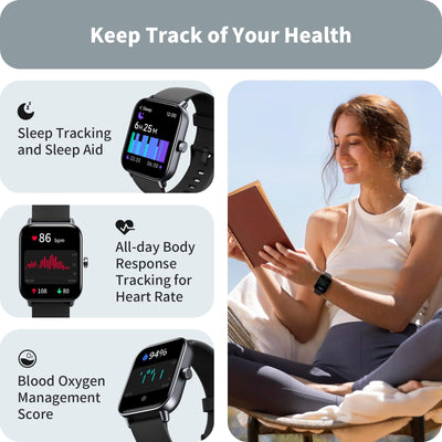 Smart Watch for Women Android & iPhone, Alexa Built-in, IP68 Waterproof Activity Fitness Tracker with Bluetooth Call (Answer/Make), 1.8" Smartwatch with Heart Rate/SpO2/Sleep Monitor, 100+ Sports Mode