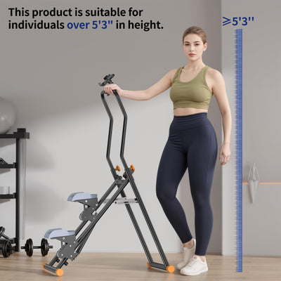 Stair Stepper for Home, Upgraded Vertical Climber Machine for Full-Body Workout, Compact Folding Cardio Exercise Climber, Resistance Adjustable Handlebar & Pedals