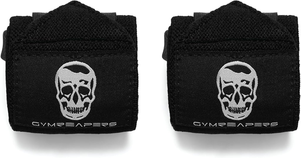 Gymreapers Weightlifting Wrist Wraps (IPF Approved) 18" Professional Quality Wrist Support with Heavy Duty Thumb Loop - Best Wrap for Powerlifting Competition, Strength Training, Bodybuilding