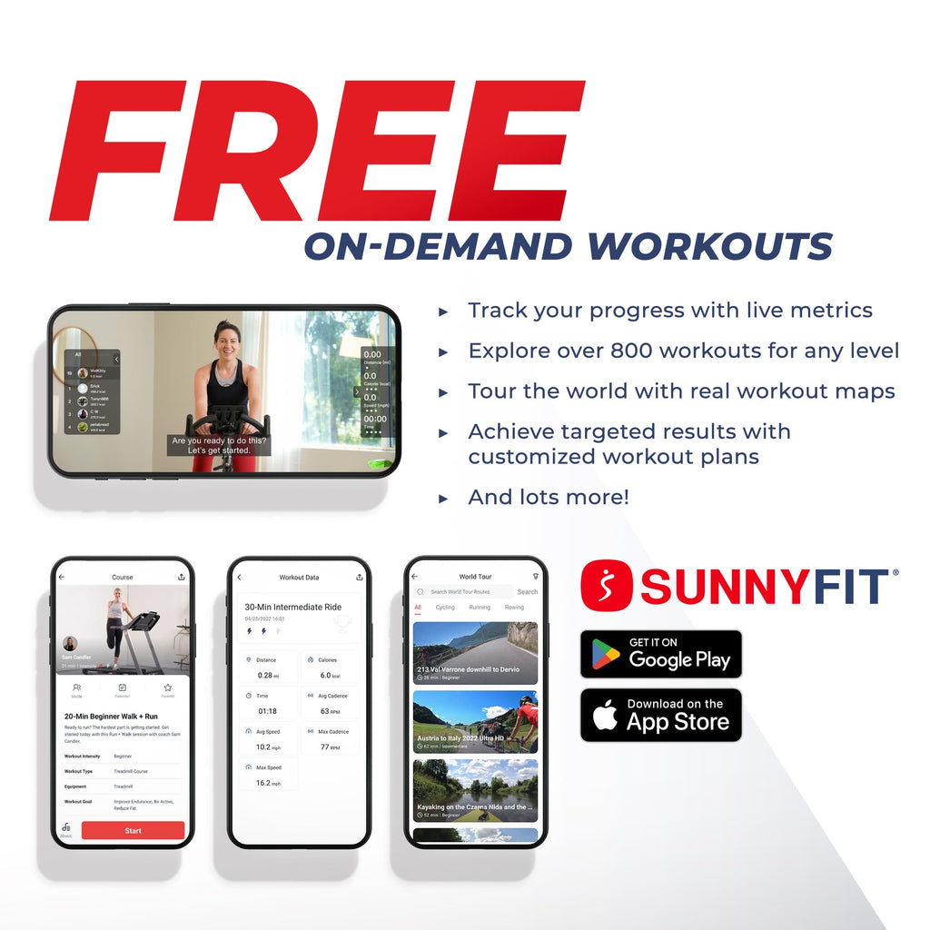 Sunny Health & Fitness Premium High-Intensity Smart Stepper Stair Climber, Commercial Grade, Cardio Workout Programs, Free SunnyFit App Bluetooth Connection, 350-400 LB Weight Capacity