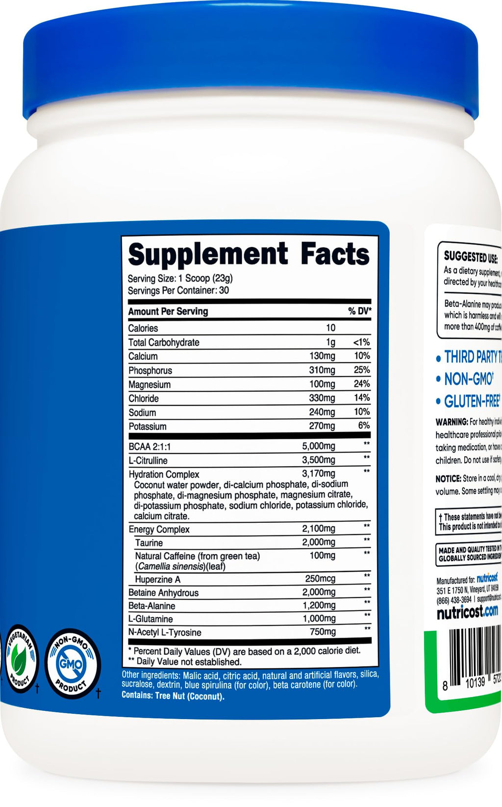 Nutricost Intra-Workout Powder, 30 Servings (Pink Lemonade) - Non-GMO, Gluten Free, Intraworkout Supplement