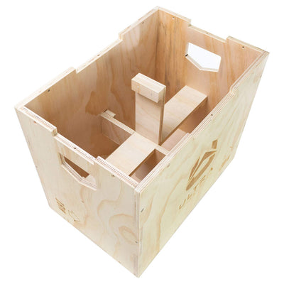 Ultra Fitness Gear Wooden Plyo Box, 31 Plyometric Jump Training Squat, Step Up, Jumps & More Workout Size S, M, L, XL