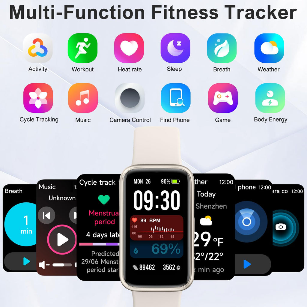 Fitness Tracker,Smart Watch with 24/7 Heart Rate Blood Oxygen Sleep Monitor,1.47" HD Touchsreen with Step & Calorie Counter 100+ Sport Modes Health Activity Trackers for Men and Women (Pink)
