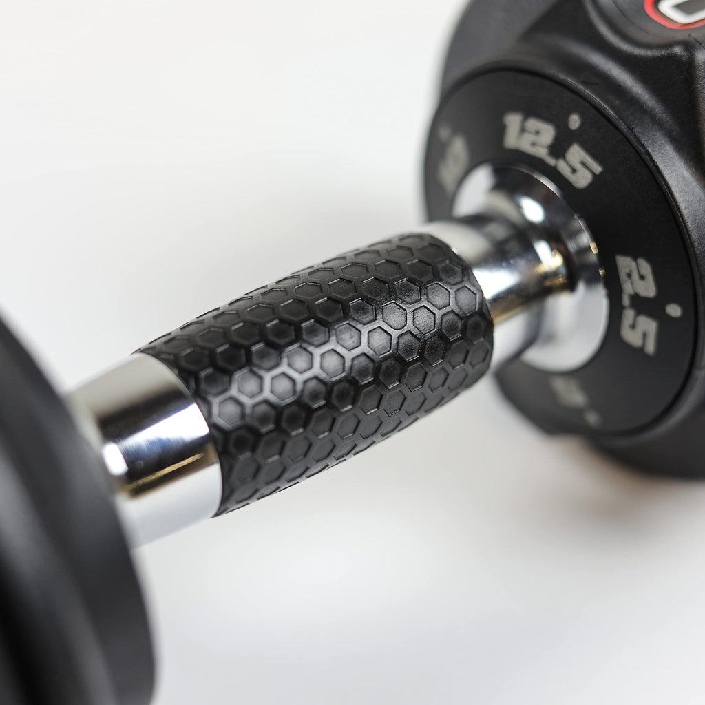 CAP Barbell ADJUSTABELL Adjustable Round Dumbbell Weights - Singles & Pairs | 12.5 lb, 25 lb & 55 lb | Multiple Handle Options