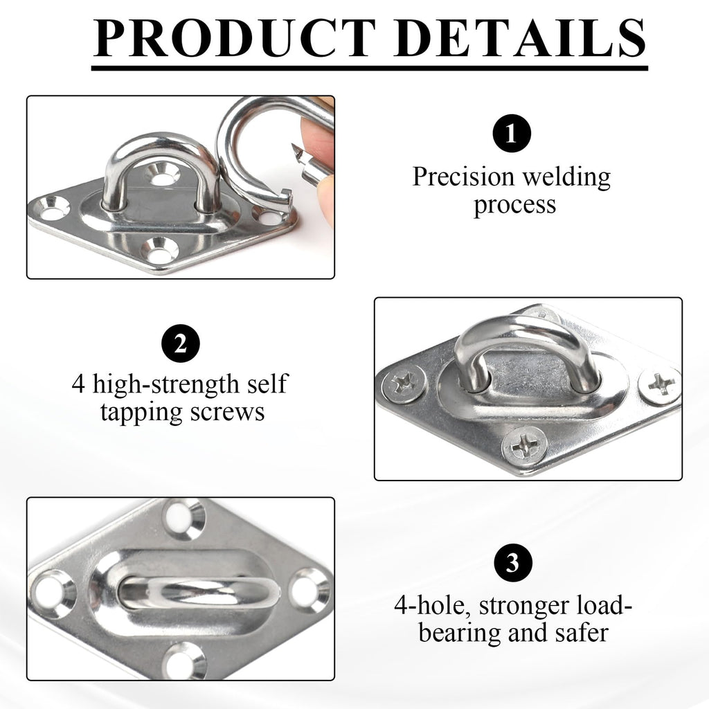 Wall Mount for Resistance Bands, Workout Anchors Wall Resistance with Hook for Fitness Bands, Space Saving Workout Equipment for Home Gym Weight Straps Suspension Training Exercise