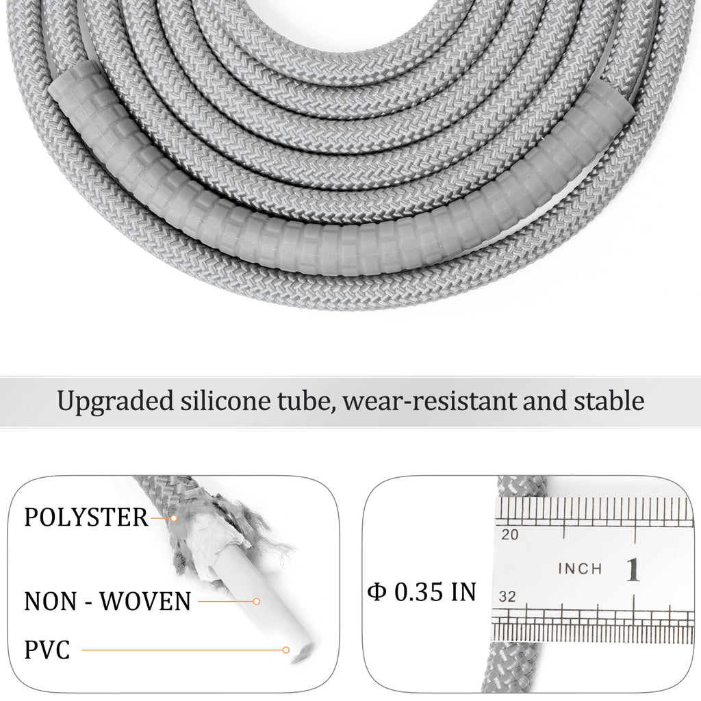 1LB Weighted Jump Ropes for fitness Women Men, Tangle-Free Ball Bearing Rapid Speed Skipping Jump Rope with Adjustable 9mm Cotton & PVC Cord, Aluminum Handles for MMA, Boxing, CrossFit, Weight-loss Workouts