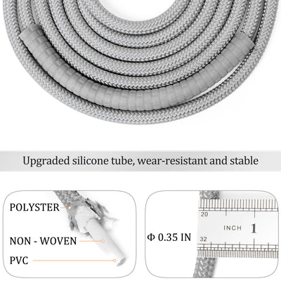 1LB Weighted Jump Ropes for fitness Women Men, Tangle-Free Ball Bearing Rapid Speed Skipping Jump Rope with Adjustable 9mm Cotton & PVC Cord, Aluminum Handles for MMA, Boxing, CrossFit, Weight-loss Workouts