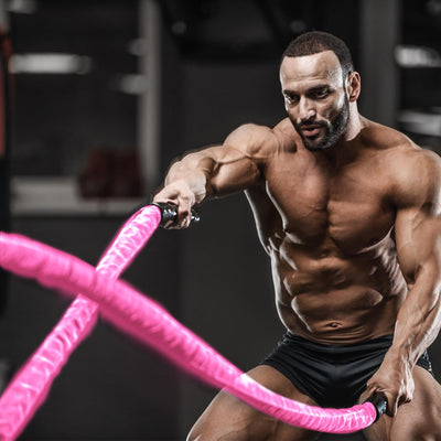 Battle Ropes Black Workout Rope 1 inch Battle Ropes for Home Gym 30ft Exercise Ropes for Working Out Heavy Ropes for Exercise Training Weighted Rope Weighted Workout Rope Battle Rope