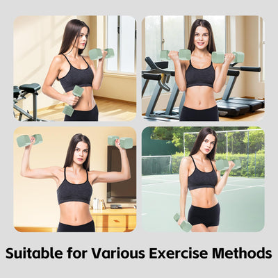 20LBS Adjustable Dumbbell Set, 4 in 1 Free Weights Dumbbells Set for,4lb 6lb 8lb 10lb, with Metal Non Slip Handle，Quick Change，Home Gym Strength Training Equipment for Men and Women