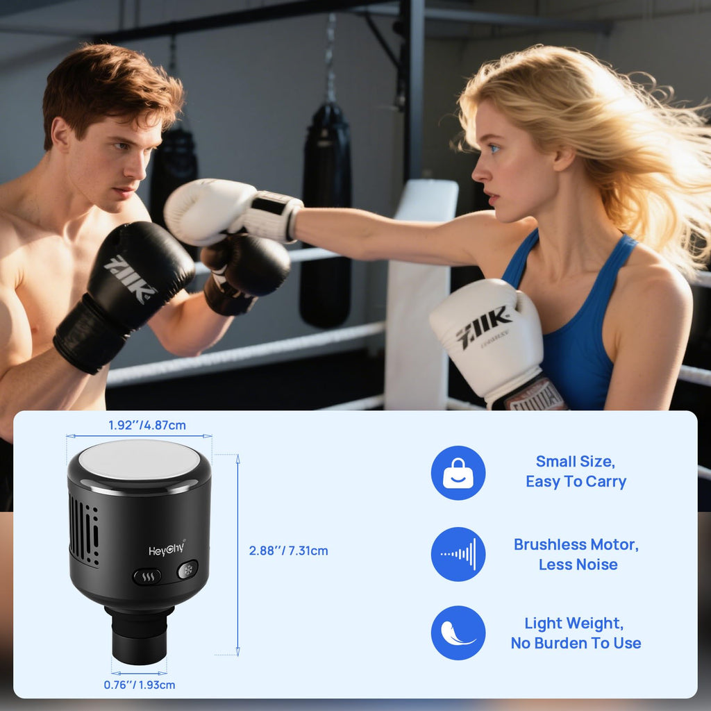 Percussion Massage Gun Deep Tissue with Heat and Cold, Portable Handheld Muscle Massager, Percussion Back Body Masajeador 12mm Amplitude for Athletes, Runner, Gifts for Men Women