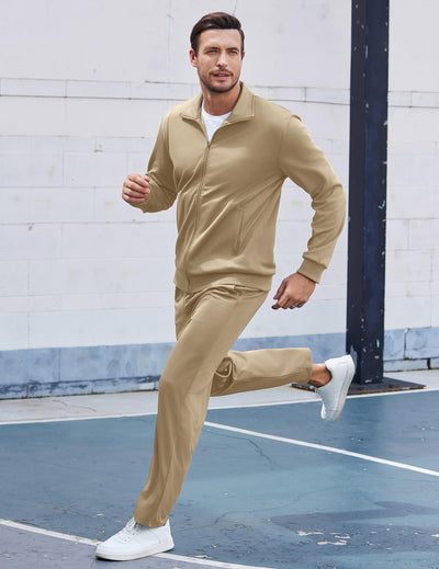 COOFANDY Men's Tracksuits Casual Sweatsuit 2 Piece Full Zip Athletic Jogging Suit Sets Sport Sweat Suit