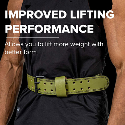 7mm Leather Weight Lifting Belt (IPF, USAPL, USPA, IPL USAW & IWF Approved) - 4" to 2” Tapered Premium Weightlifting Belt for Olympic Lifting, Powerlifting, Cross training, Gym, Workout & Weight Training - Weightlifting Belts for Men and Women