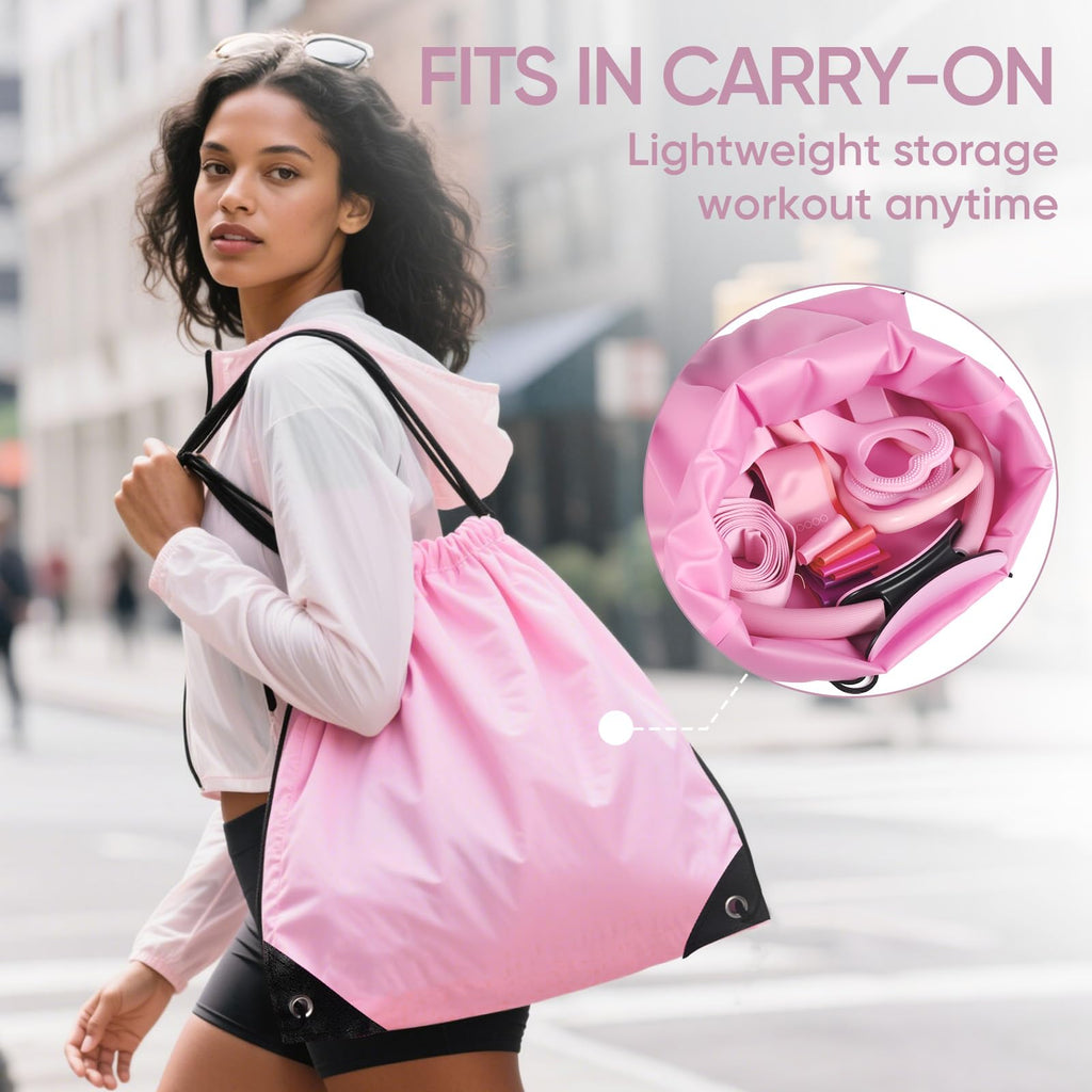 Home Pilates Kit for Women Pilates Equipment Ring and Ball Set Magic Circle Hoop with 5 Resistance Bands Compact Toning Fitness Essentials Starter Set Accessories