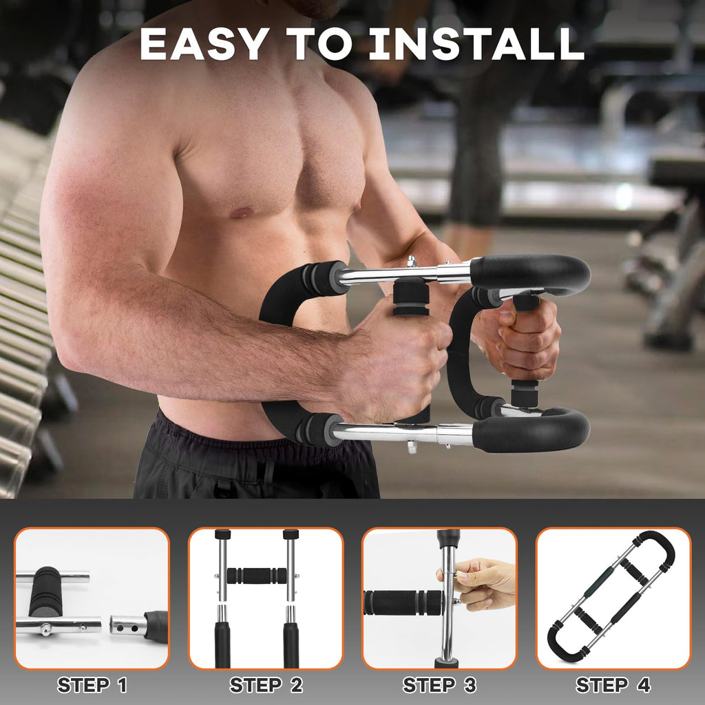 Twister Arm Trainer, 20-120 lb Adjustable Chest Workout Equipment, Gifts for Men Women, Forearm Strengthener Arm Exercise Equipment Ideas Gifts for Dad Husband,Chest Trainer for Home Workout Equipment