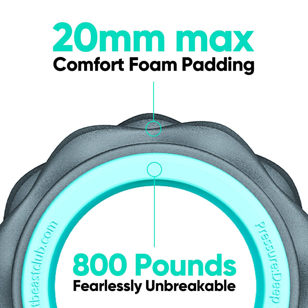 FitBeast Back Roller, Back Wheel Foam Roller - Targeted Muscle Roller for Deep Tissue Massage, Back Stretcher