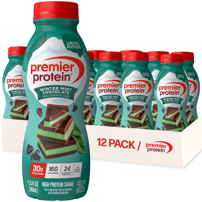 Premier Protein Shake, Chocolate, 30g Protein 1g Sugar 24 Vitamins Minerals Nutrients to Support Immune Health, 11.5 fl oz (Pack of 12)