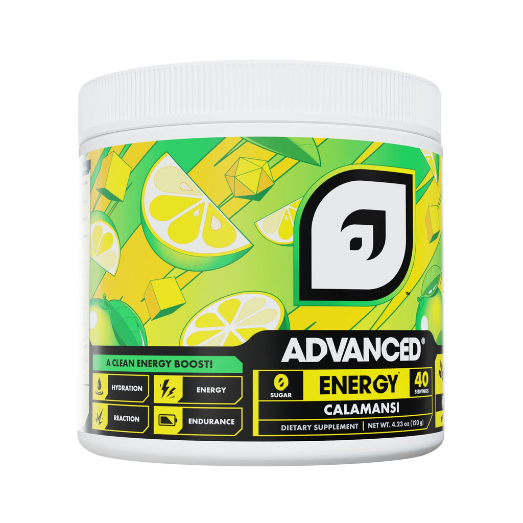 Advanced Energy - Energy Boosting Formula with Electrolytes for Hydration - L-Theanine to Combat Jitters - Sugar Free & Keto Friendly - No Maltodextrin (40 Servings) (Rocket Pop)