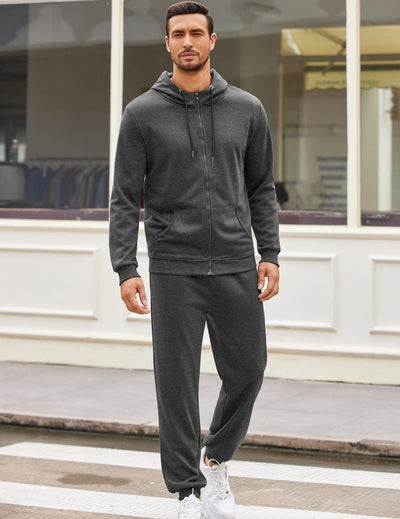 COOFANDY Sweatsuits for Men 2 Piece tracksuit Sets Full Zip Hoodie Sweatpants for Men Casual Sports Jogging Suits S-4XL