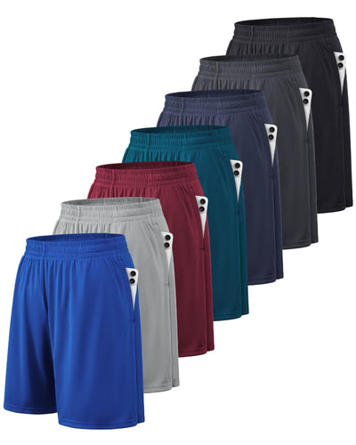 BALENNZ Athletic Shorts for Men with Pockets and Elastic Waistband Quick Dry Activewear