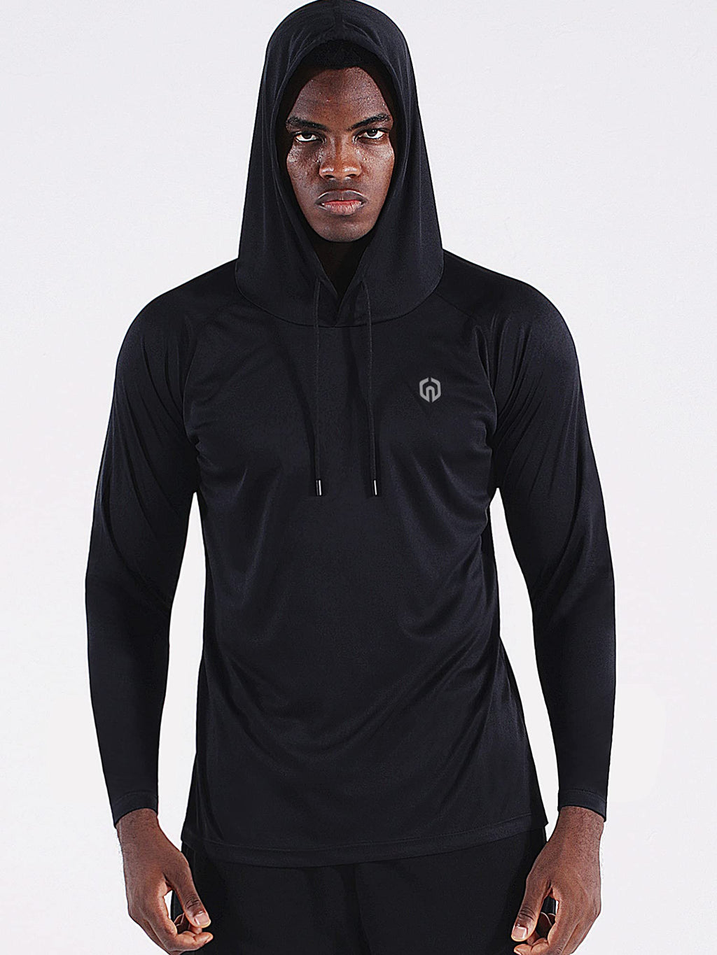 NELEUS Men's Dry Fit Athletic Shirt Workout Running Long Sleeve Shirts with Hoods