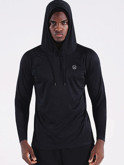 NELEUS Men's Dry Fit Athletic Shirt Workout Running Long Sleeve Shirts with Hoods