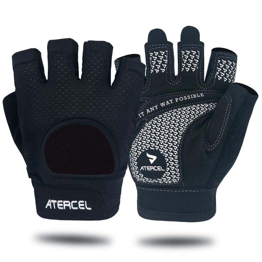 ATERCEL Weight Lifting Gloves Full Palm Protection, Workout Gloves for Gym, Cycling, Exercise, Breathable, Super Lightweight for Mens and Women