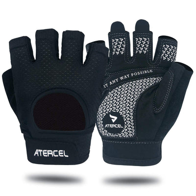 ATERCEL Weight Lifting Gloves Full Palm Protection, Workout Gloves for Gym, Cycling, Exercise, Breathable, Super Lightweight for Mens and Women