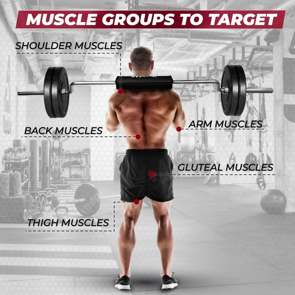 Yes4All Multi Grip Barbell & Cable Attachment - Swiss Bar, American Bar for Greater Range of Motion, with 2 Collars, Fits Olympic Weight Plates - Home Gym & Support Pressing, Lifting & Curls