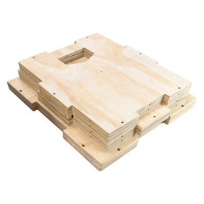 Ultra Fitness Gear Wooden Plyo Box, 31 Plyometric Jump Training Squat, Step Up, Jumps & More Workout Size S, M, L, XL